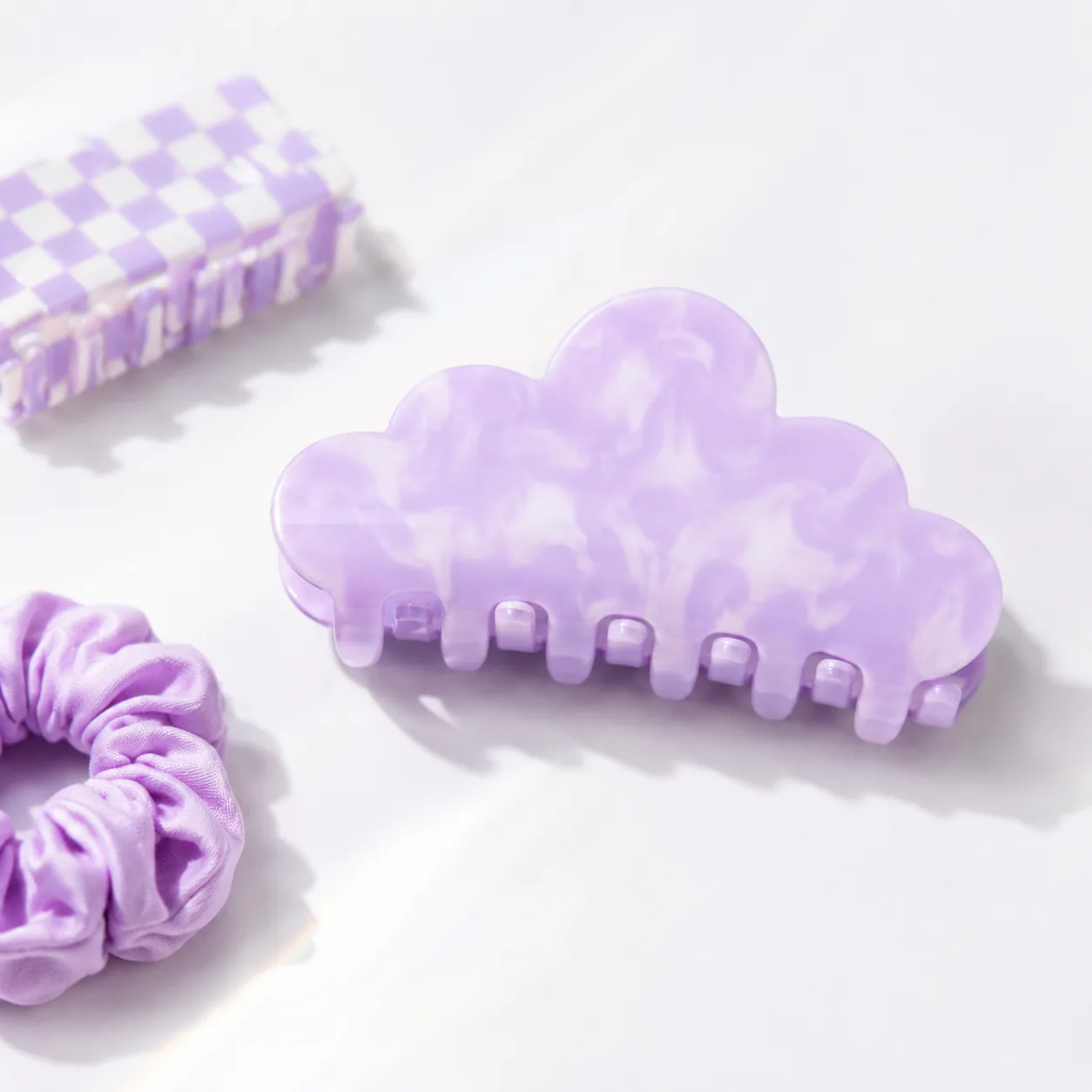 Purple Cloud Hair Clip