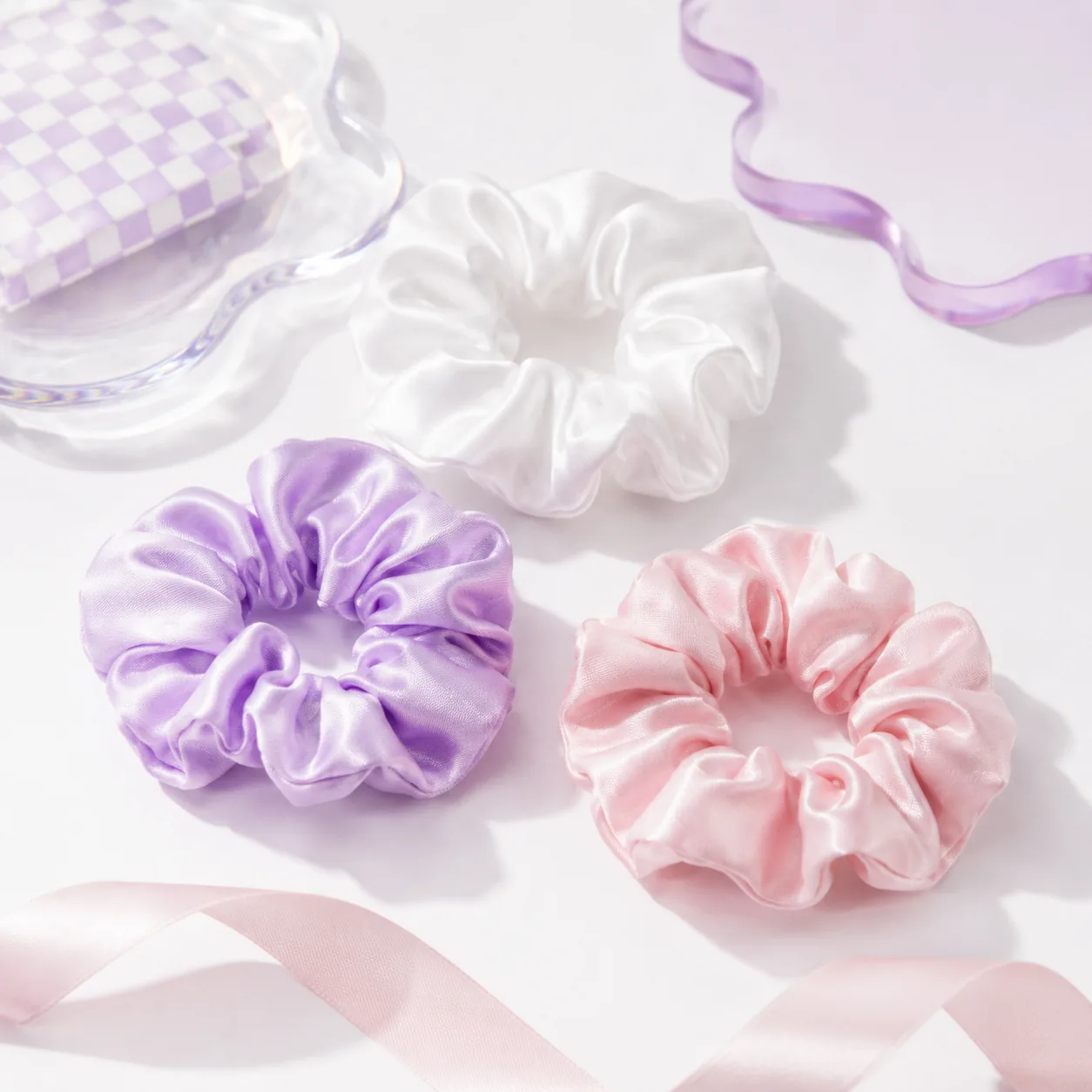 Satin Scrunchie Set